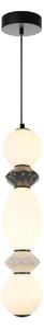BALOS lampa wisząca białe klosze ceramika jasny i ciemny szary LED 14W 3000K wykończenie czarne PND-94921-3V-BK