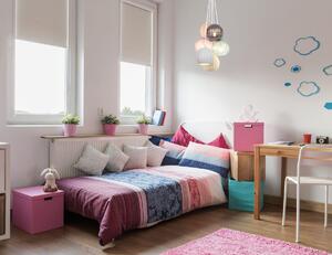CASES lampa wisząca kolorowe klosze szklane i ceramiczne w kiści 6xE14 wykończenie białe PND-94794-6A-MLTI