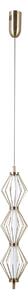 SEVIL lampa wisząca złota siatka LED 15W 3000K PND-34403-3V-HBR