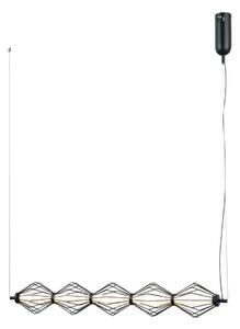 SEVIL lampa wisząca czarna siatka LED 25W 3000K PND-34403-5-BK