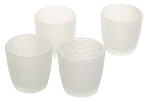 Świeczniki Altare 4szt. milk glass