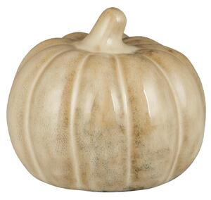 IB Laursen Ceramiczna dekoracja dynia PUMPKIN STANDING Ø8 cm kremowa