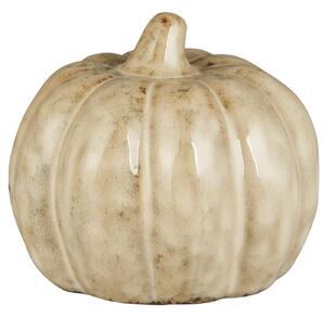 IB Laursen Kamienna dekoracja dynia PUMPKIN STANDING Ø10 cm kremowa