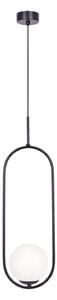 Lampa wisząca pojedyncza z kloszem K-5100 Parva, loftowa, czarna
