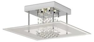 Lindby - Lisandra LED Lampa Sufitowa IP44 Chrome/Clear