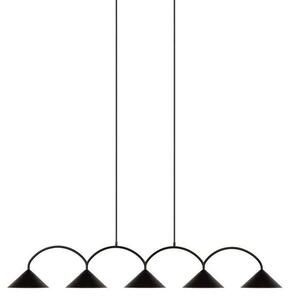 Globen Lighting - Curve 5 Lampa Wisząca Black