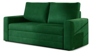 Rozkładana sofa 2-osobowa WAVE, ciemnozielona Kronos 19