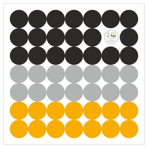 Zestaw naklejek Mini Dots yellow tone