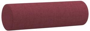 Sofa 2-osobowa z poduszkami, winna czerwieÅ, 120 cm, tkanina