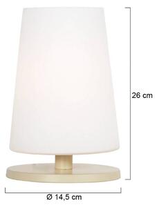 Steinhauer Lampa stołowa Ancilla, kremowy / amber, salon / jadalnia, metal