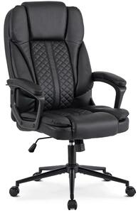Czarny obrotowy fotel biurowy L4-C25