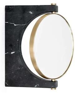 Audo Copenhagen - Pepe Marble Lustro Ściana Brass/Black