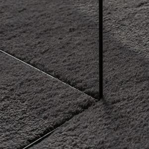 Antracytowy owalny dywan 100x200 R7-W47