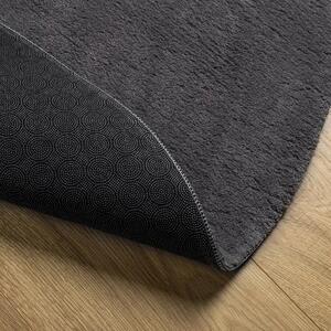 Antracytowy owalny dywan 100x200 R7-W47