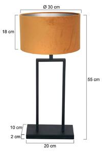 Steinhauer Lampa stołowa Stang, czarny, salon / jadalnia, metal
