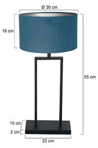 Steinhauer Lampa stołowa Stang, czarny, salon / jadalnia, metal