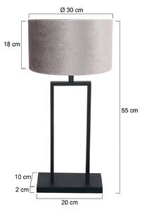 Steinhauer Lampa stołowa Stang, czarny, salon / jadalnia, metal