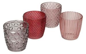 Świeczniki Altare 4szt. pink