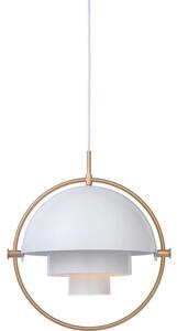 GUBI - Multi-Lite Lampa Wisząca Ø36 Mosiądz/Biała
