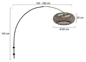 Steinhauer Kinkiet Sparkled Light, czarny, salon / jadalnia, metal