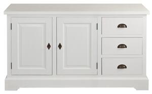 Komoda Brighton 3 szuflady + 2 drzwi white