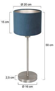 Mexlite Lampa stołowa Noor, aluminiowy / szary / cynkowy, salon / jadalnia, metal