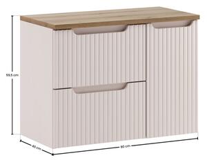Zestaw mebli łazienkowych 120cm z blatem Nova Coast Evoke