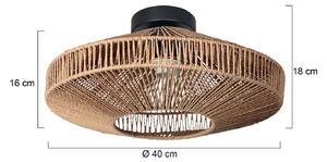 Anne Light Lampa sufitowa Bloeba, możliwość ściemniania, czarny, salon / jadalnia, metal