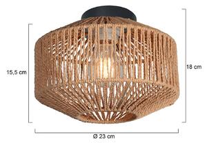 Anne Light Lampa sufitowa Bloeba, możliwość ściemniania, czarny, salon / jadalnia, metal