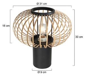 Anne Light Lampa stołowa Bloeba, czarny, salon / jadalnia, metal