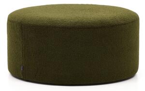 Zielony puf z materiału bouclé Kaeli – Kave Home
