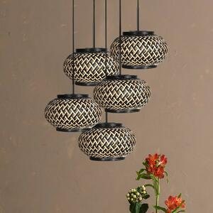 Steinhauer Lampa wisząca NoxLight, możliwość ściemniania, czarny, salon / jadalnia, metal