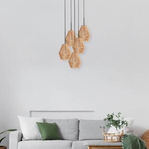 Anne Light Lampa wisząca Ropex, możliwość ściemniania, czarny, salon / jadalnia, metal