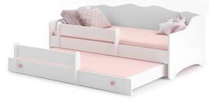 Łóżko podwójne Emma II 160x80 160x80 cm Tak Różowy