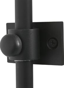 Steinhauer Kinkiet Sparkled Light, czarny, salon / jadalnia, metal