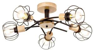 Envostar - Ylva 5 Lampa Sufitowa Oak/Black