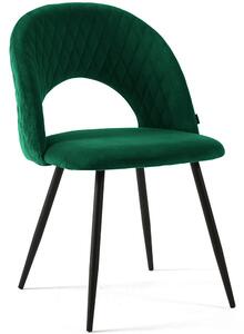 MebleMWM Krzesło welurowe zielone #56 | DC-6240