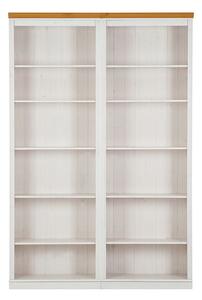Biały regał z litego drewna sosnowego 148x223 cm Anita – Støraa