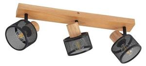 Lindby - Evinora 3 Lampa Sufitowa Black/Wood