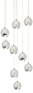 Lucande - Hayley 9 Lampa Wisząca Clear/Chrome