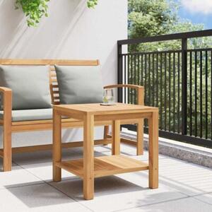 Nowoczesny stolik kawowy z litego drewna tekowego 45x45 cm