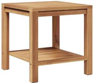 Nowoczesny stolik kawowy z litego drewna tekowego 45x45 cm