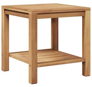 Nowoczesny stolik kawowy z litego drewna tekowego 45x45 cm