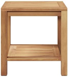 Nowoczesny stolik kawowy z litego drewna tekowego 45x45 cm