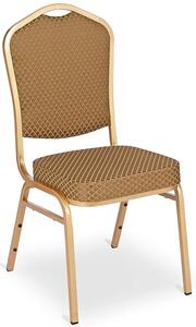 Krzesło bankietowe na złotej podstawie - Evio 5X