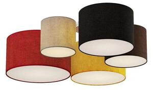 Lindby - Laurenz 5 Lampa Sufitowa Red/Yellow
