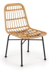Rattanowe krzesło ogrodowe Afrodyta - naturalne