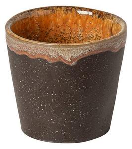 Ciemnobrązowa kamionkowa filiżanka na espresso 70 ml Poterie – Casafina