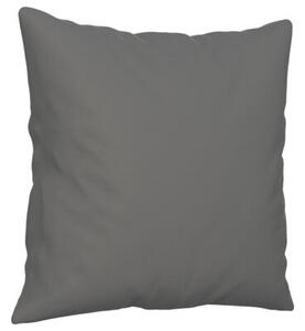 Sofa 2-osobowa z poduszkami, ciemnoszara, 140 cm, mikrofibra