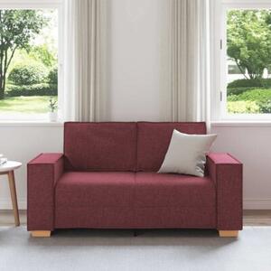 Sofa 2-osobowa w kolorze czerwonego wina 160x78x84 cm tkanina